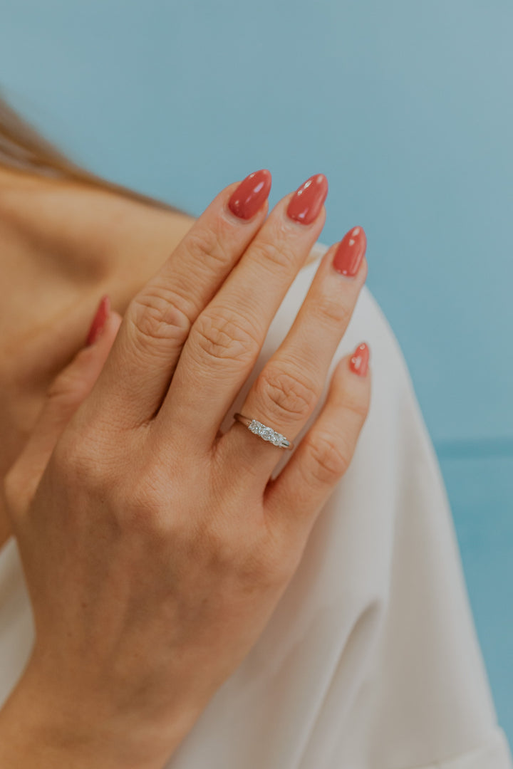 Comete Anello Oro bianco 750‰ e Diamanti ANB2737