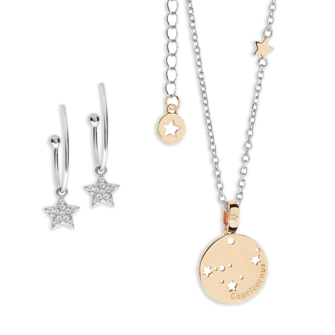 Comete Orecchini e Collana Costellazione Capricorno KIT208174