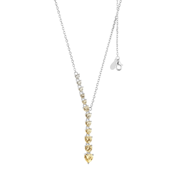 Comete Girocollo cuori in Argento degradè GLA245