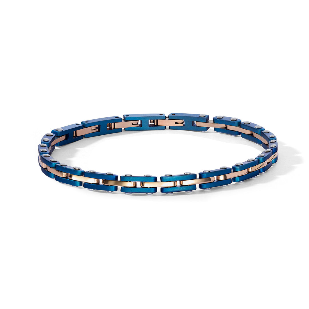 Comete Bracciale in Acciaio, pvd blu e rosè UBR1305