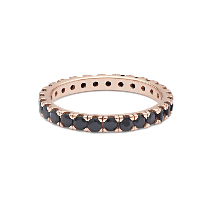 Comete Anello in Argento e zirconi neri UAN123L