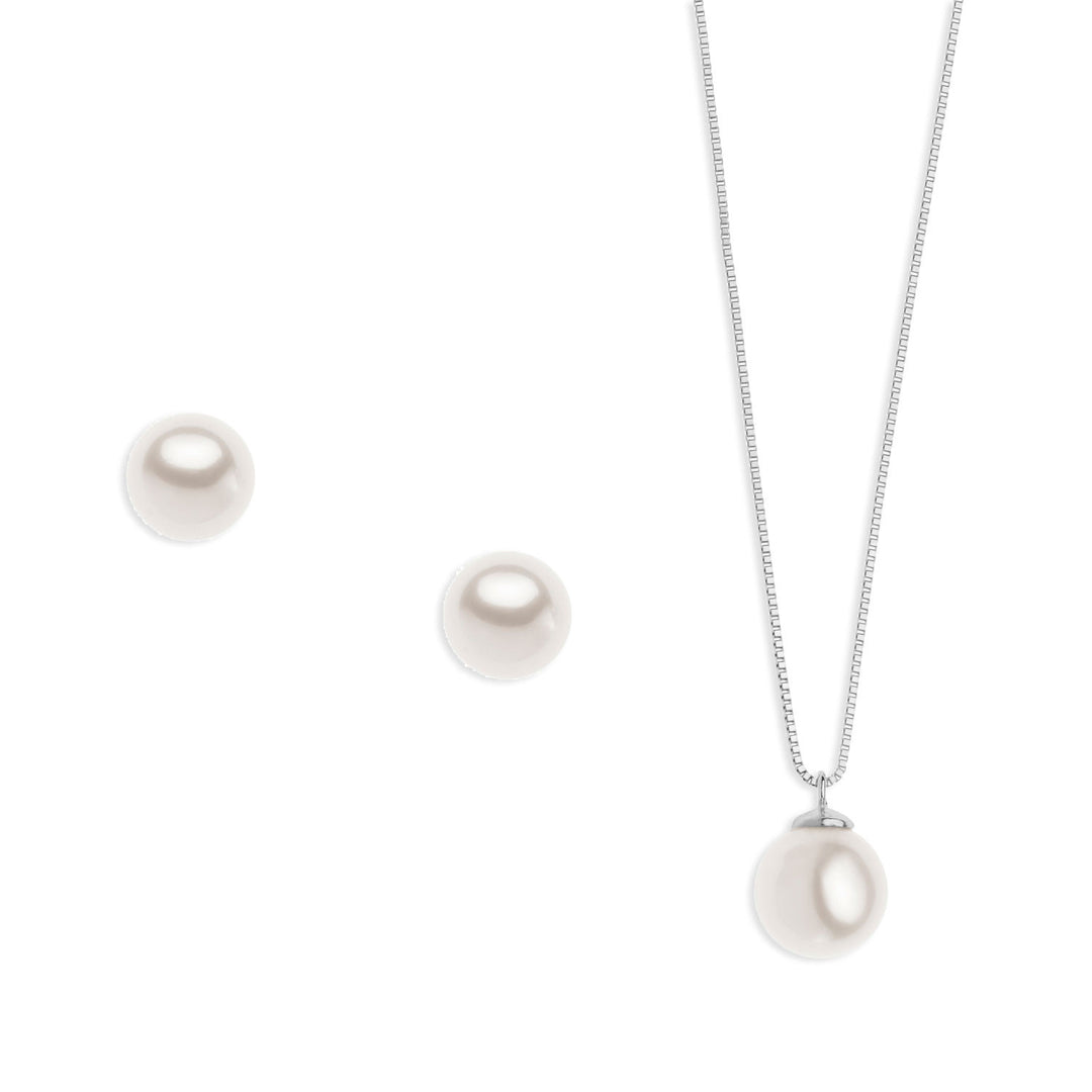 Comete Collana e Orecchini con Perla in Oro KIT562694