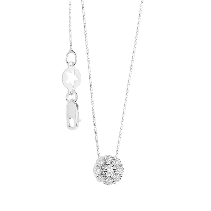 Comete Collana in Oro Bianco e Diamanti Momenti GLB1624