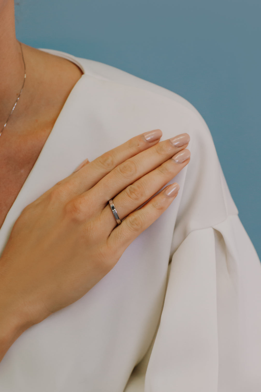 Comete Fedina in Argento Cuore interno Uomo ANG111M20