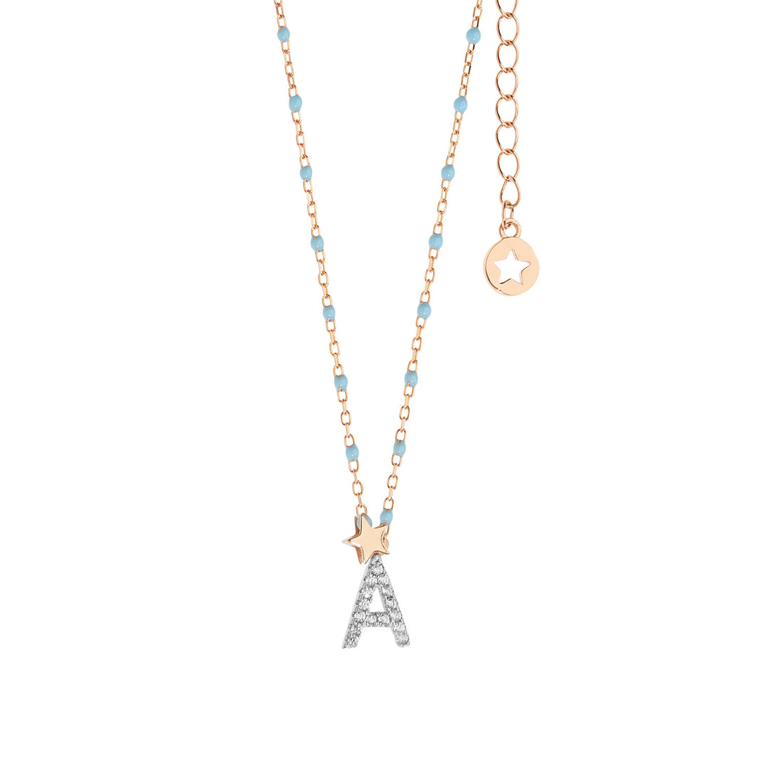 Comete Girocollo in Argento Lettera A GLA173