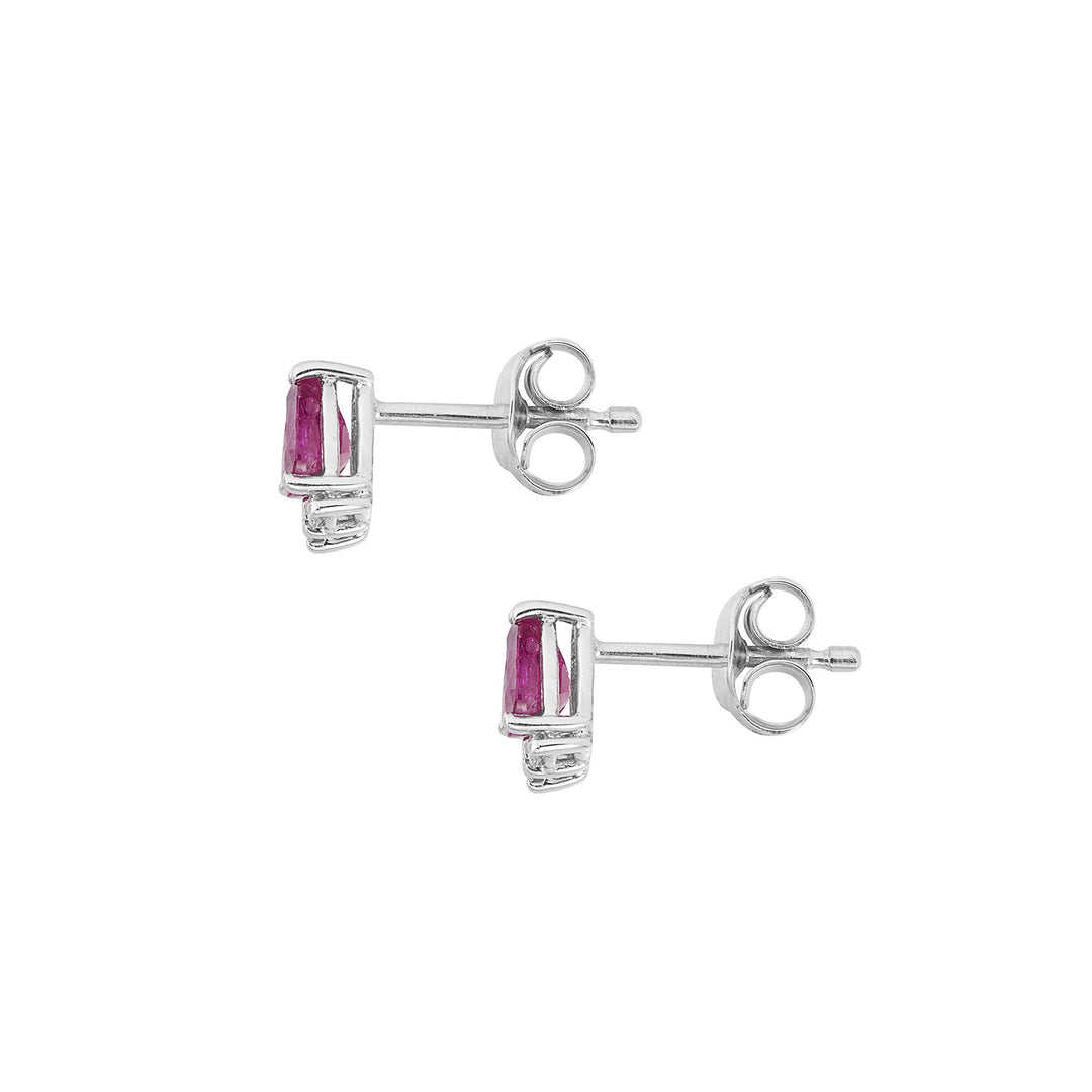Comete Orecchini Oro 750‰, Diamanti e Rubini goccia ORB1150