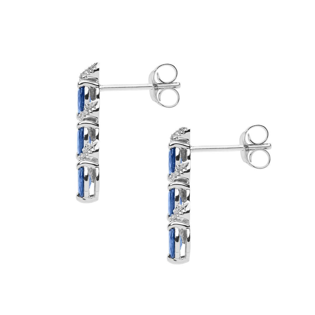 Comete Orecchini Trilogy con Zaffiri e Diamanti ORB1088