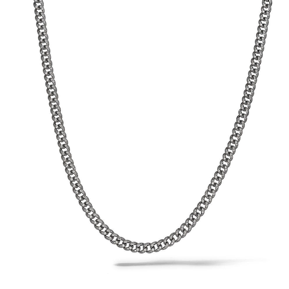 Comete Collana in Argento 925‰ rodiato, acciaio, zirconi bianchi UGL768