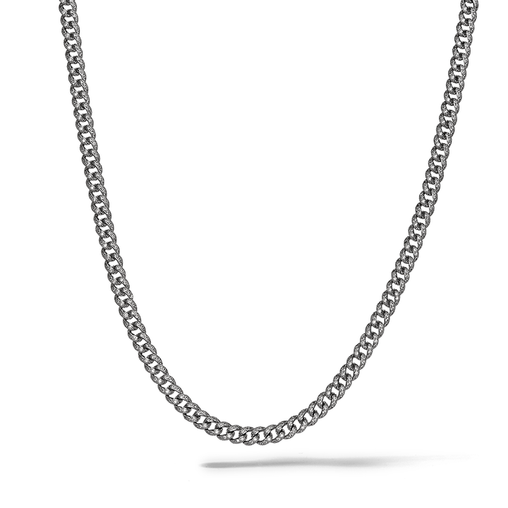 Comete Collana in Argento 925‰ rodiato, acciaio, zirconi bianchi UGL768