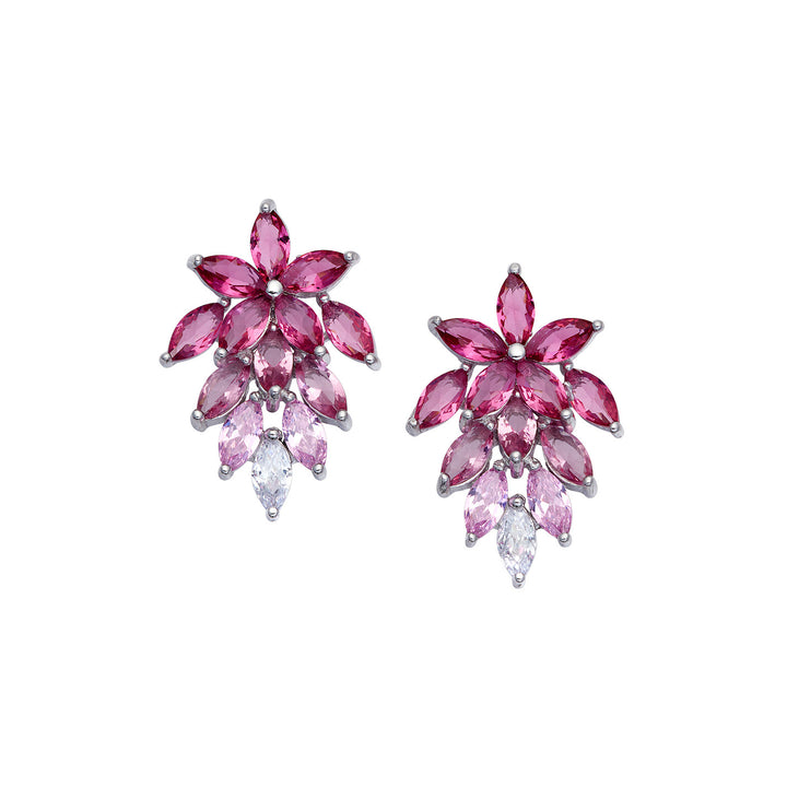 Comete Orecchini in Zirconi degradè rosa Argento 925‰ ORA212