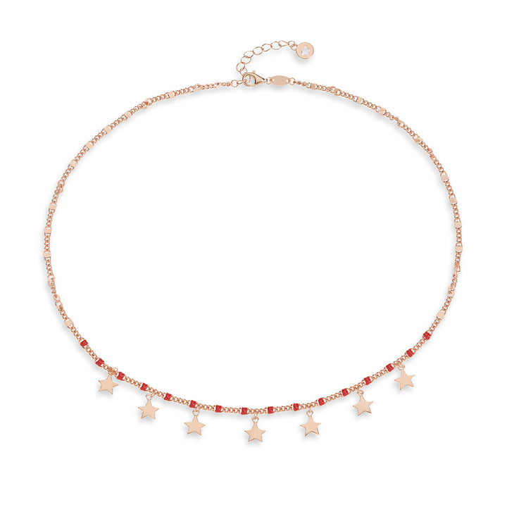Comete Girocollo in Argento Stella GLA251
