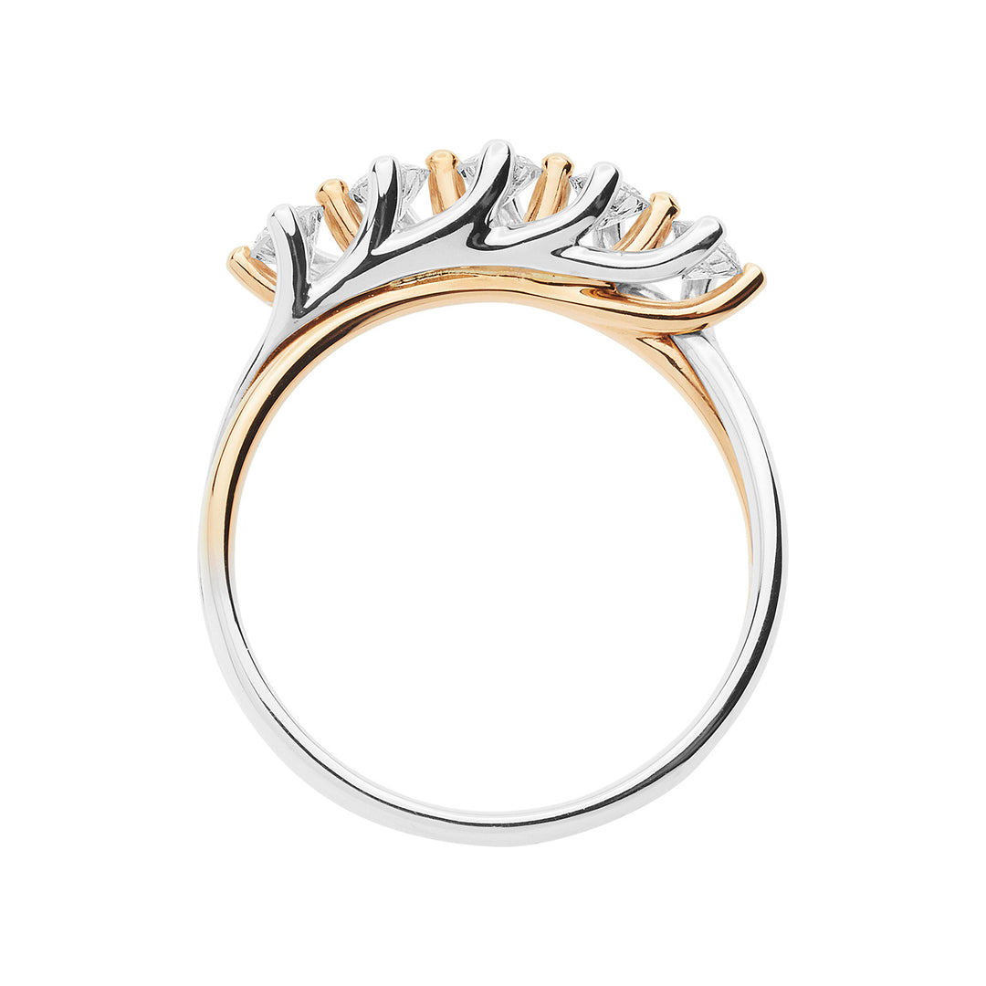 Comete Fedina in Oro rosa e bianco con Diamanti ANB2659