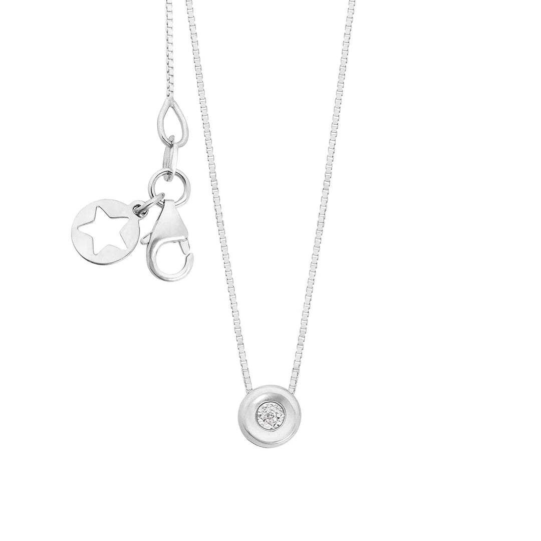 Comete Collana in Oro bianco 375‰ con Diamante bianco KGLB1406