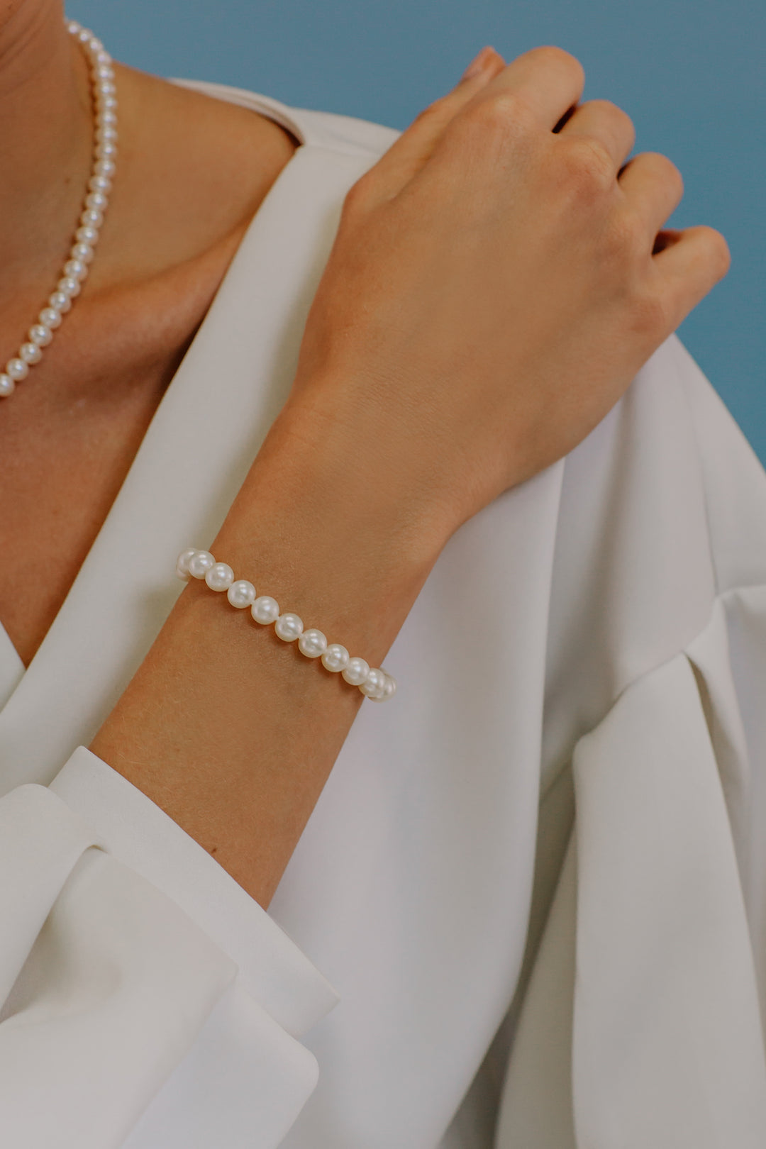 Comete Bracciale Filo Perle Acquadolce in Oro BRQ112S