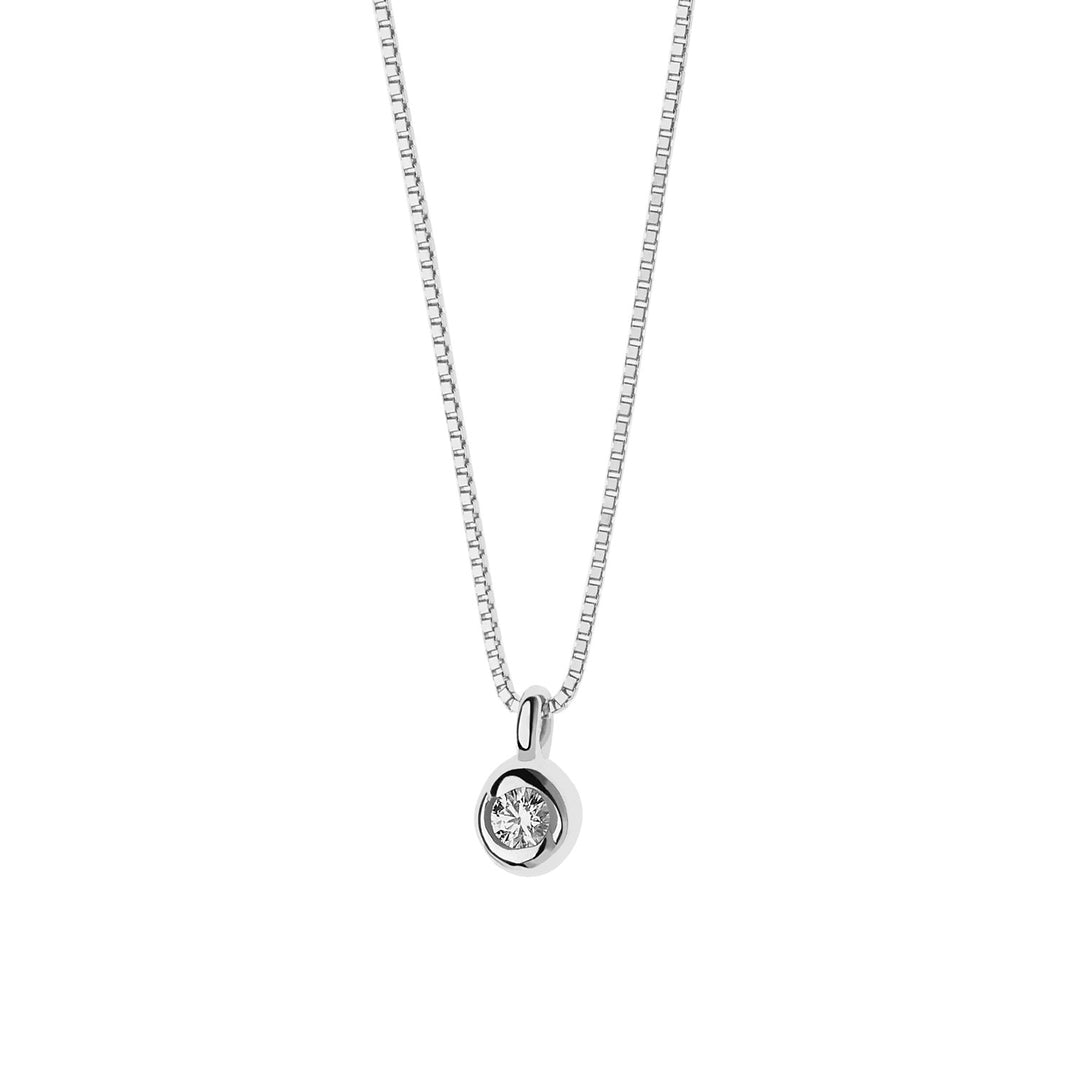 Comete Collana Punto Luce in Oro con Diamanti GLB1228