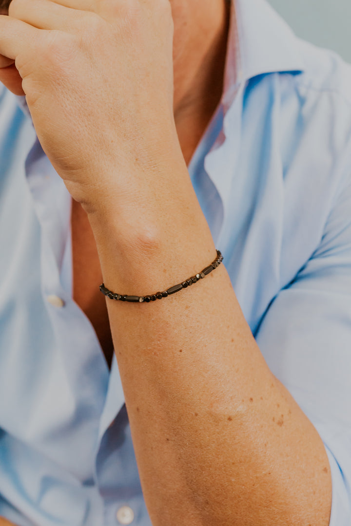 Comete Bracciale Acciaio con Ematite nera UBR1248