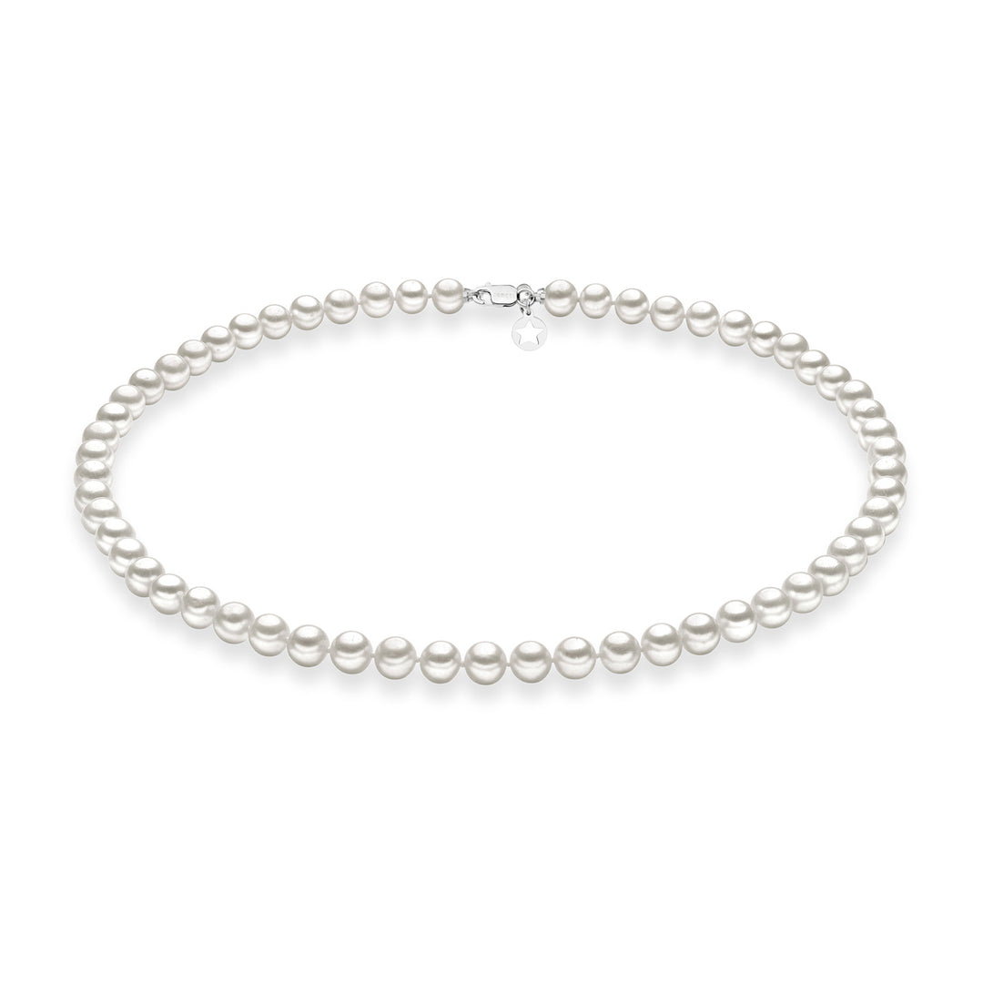 Comete Girocollo Filo Perle Acquadolce in Oro FWQ104