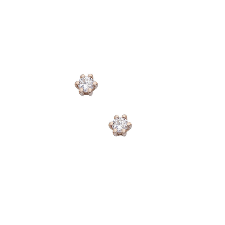 Comete Orecchini in Oro bianco e rosè 750‰ e Diamanti ORB1101