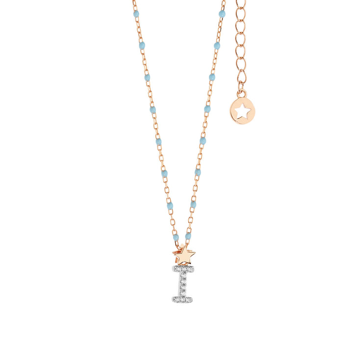 Comete Girocollo in Argento Lettera I GLA181