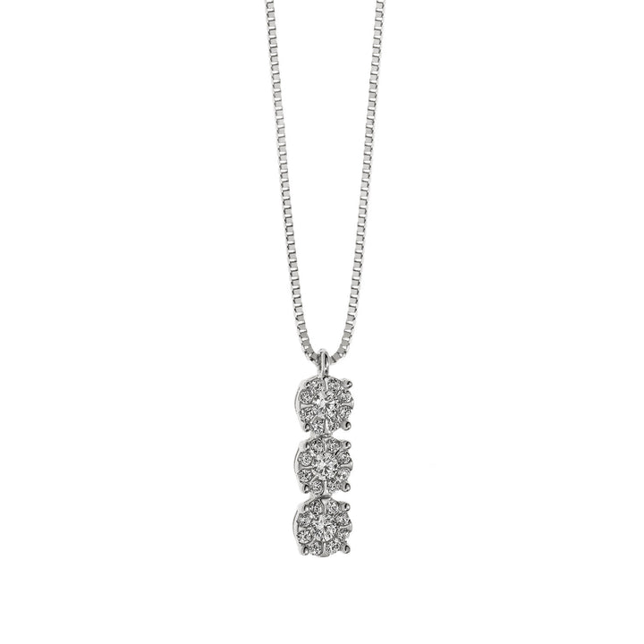 Comete Girocollo Trilogy in Oro rose di Diamanti GLB1037