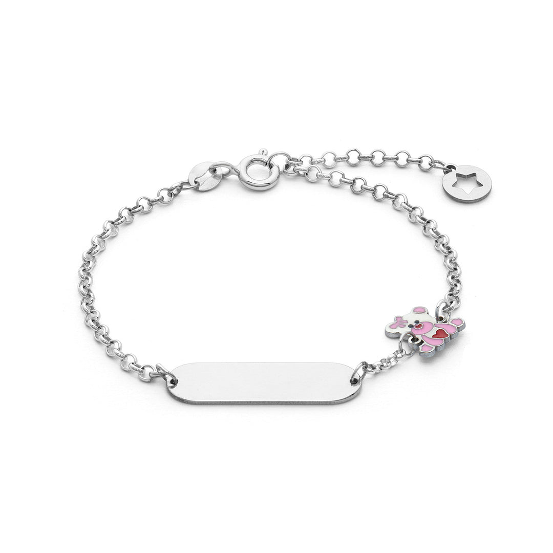 Comete Bracciale in Argento con Orsetto colorato BRA255