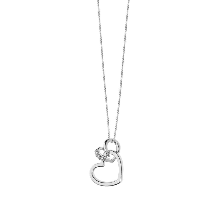 Comete Girocollo cuori in Oro e Diamanti GLB1340