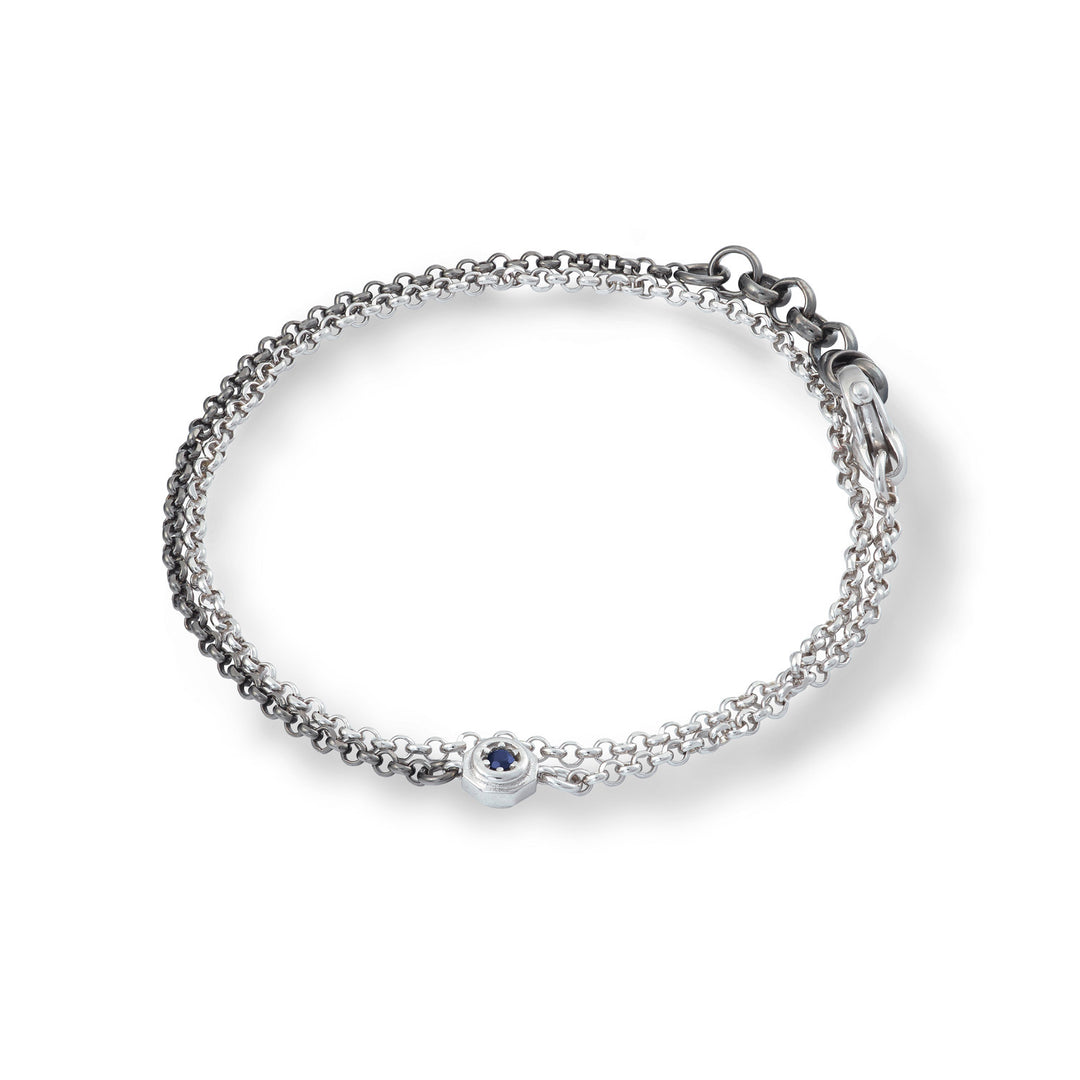 Comete Bracciale in Argento double, lucido e brunito UBR1043