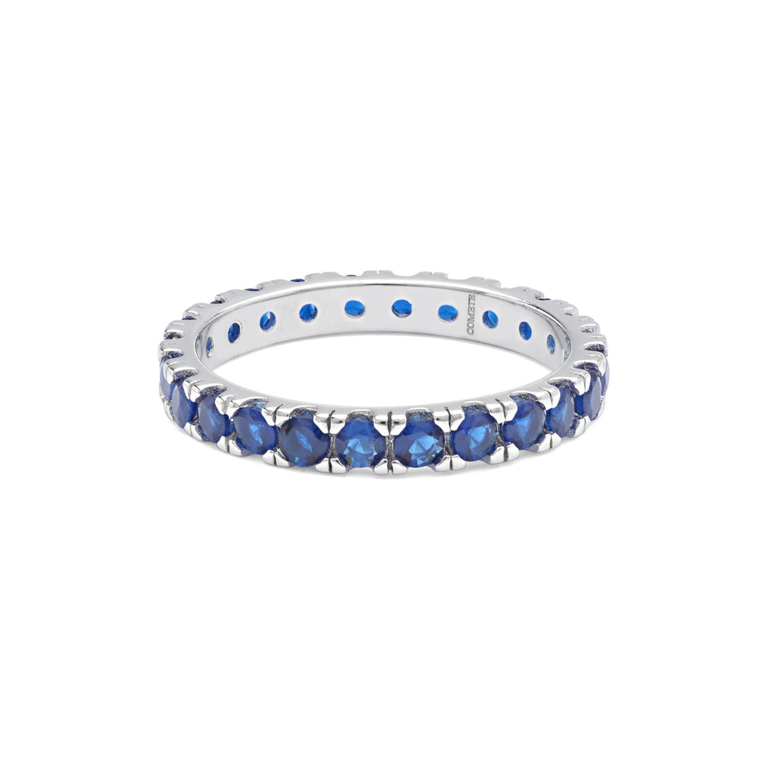 Comete Anello in Argento e zirconi blu UAN124S