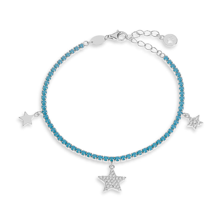 Comete Bracciale Tennis in Argento Stella BRA252