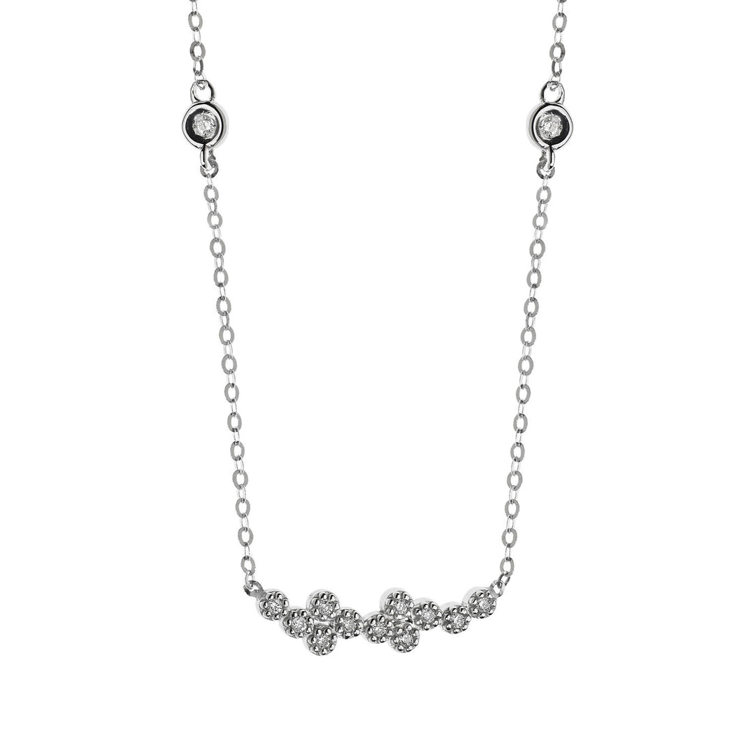 Comete Collana in Oro bianco con Diamanti GLB1172