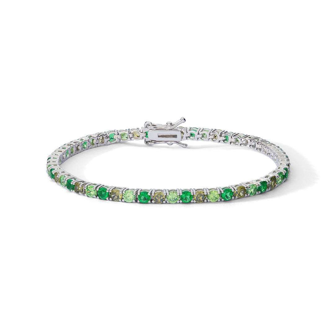 Comete Bracciale in Argento con Zirconi Smeraldo e Peridot BRA266M16
