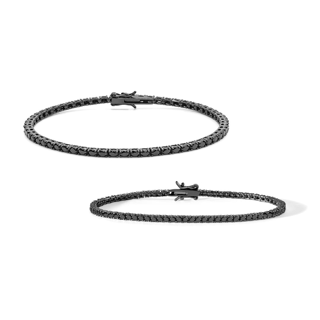 Comete 2 Tennis in Argento brunito 925‰ e zirconi neri UBR899992M18