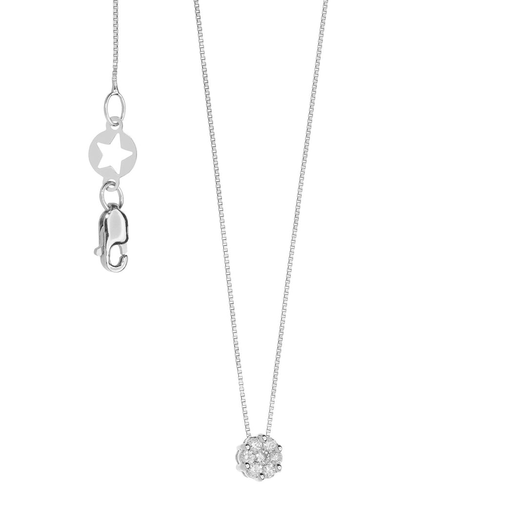 Comete Girocollo in Oro rose di Diamanti GLB1549