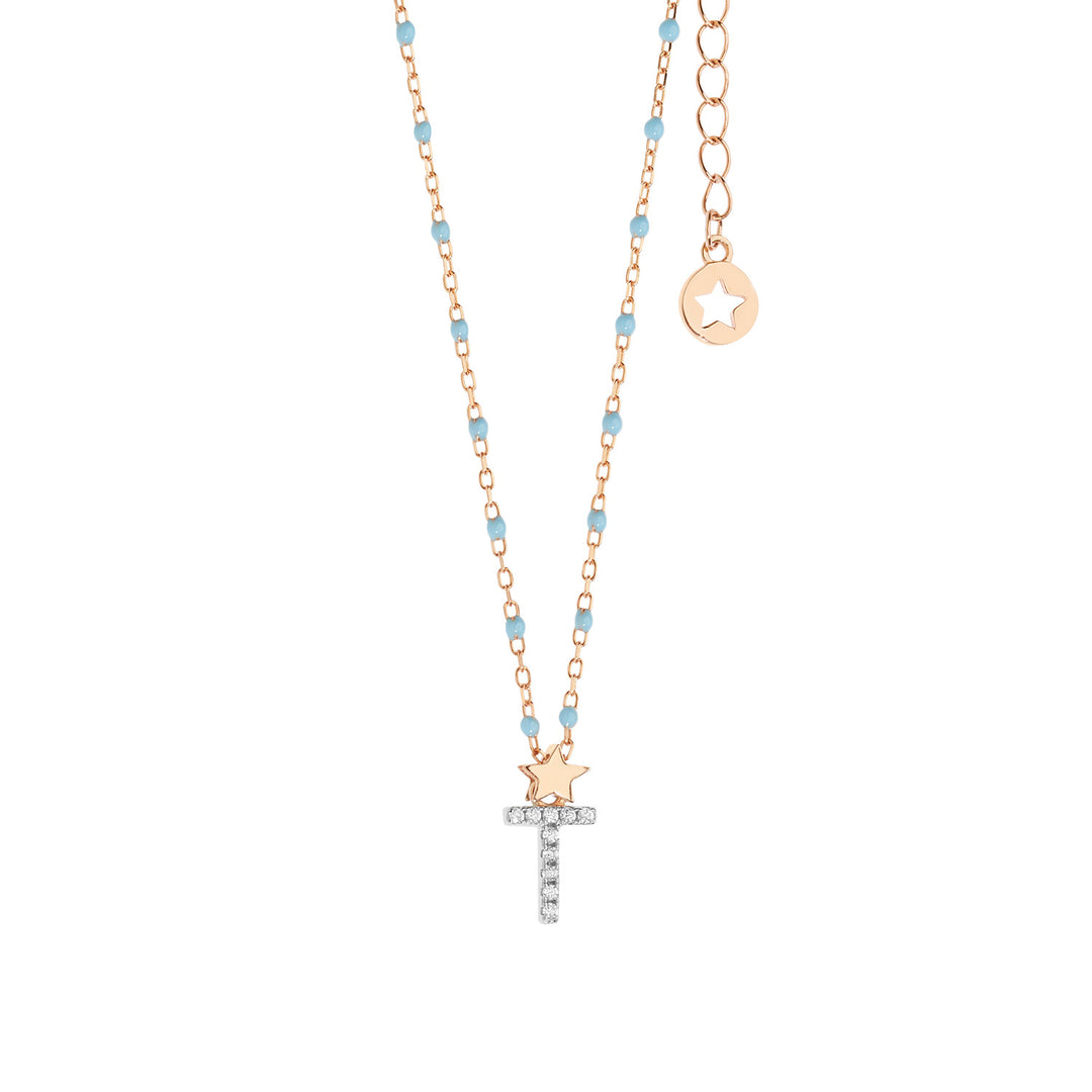Comete Girocollo in Argento Lettera T GLA192