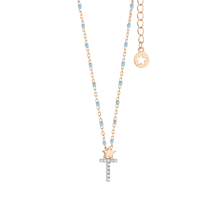 Comete Girocollo in Argento Lettera T GLA192