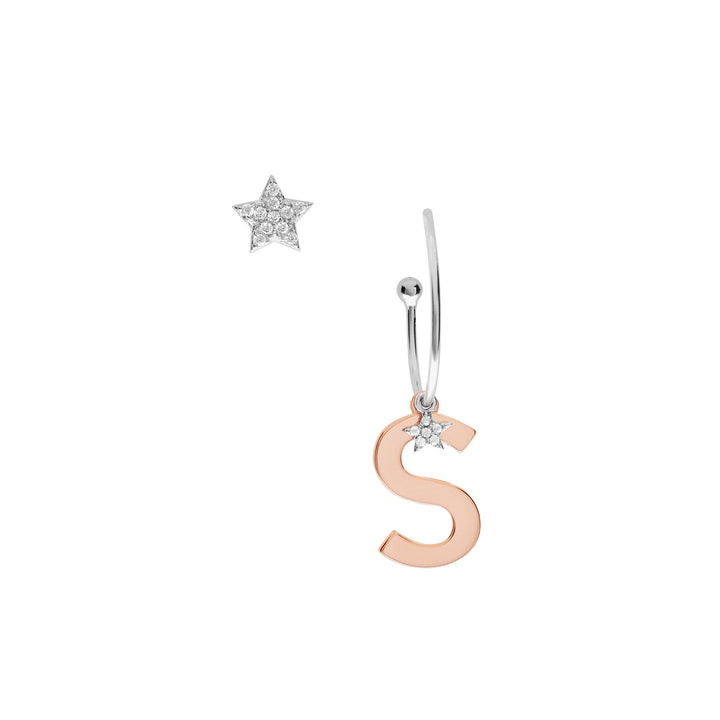 Comete Orecchini in Argento Lettera S ORA166