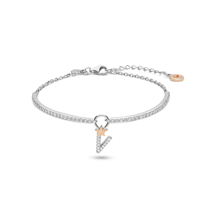 Comete Bracciale in Argento Lettera V BRA198