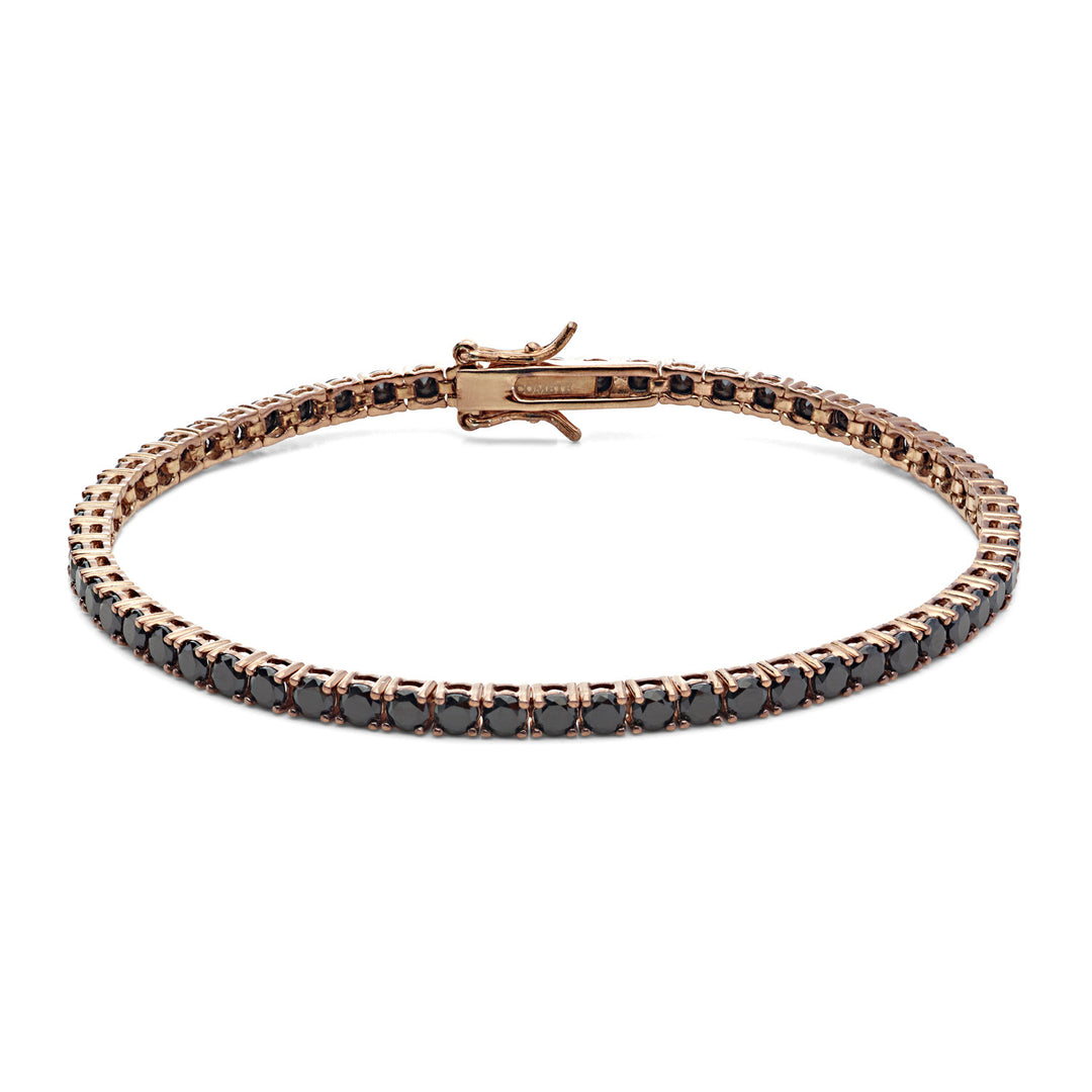 Comete Tennis in Argento rosè 925‰ e zirconi neri UBR991M20