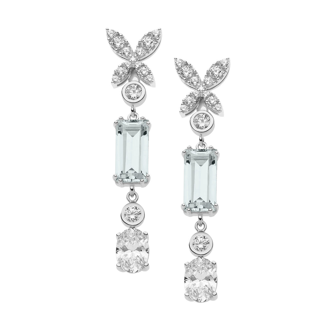 Comete Orecchini glamour in Argento e zirconi ORA131