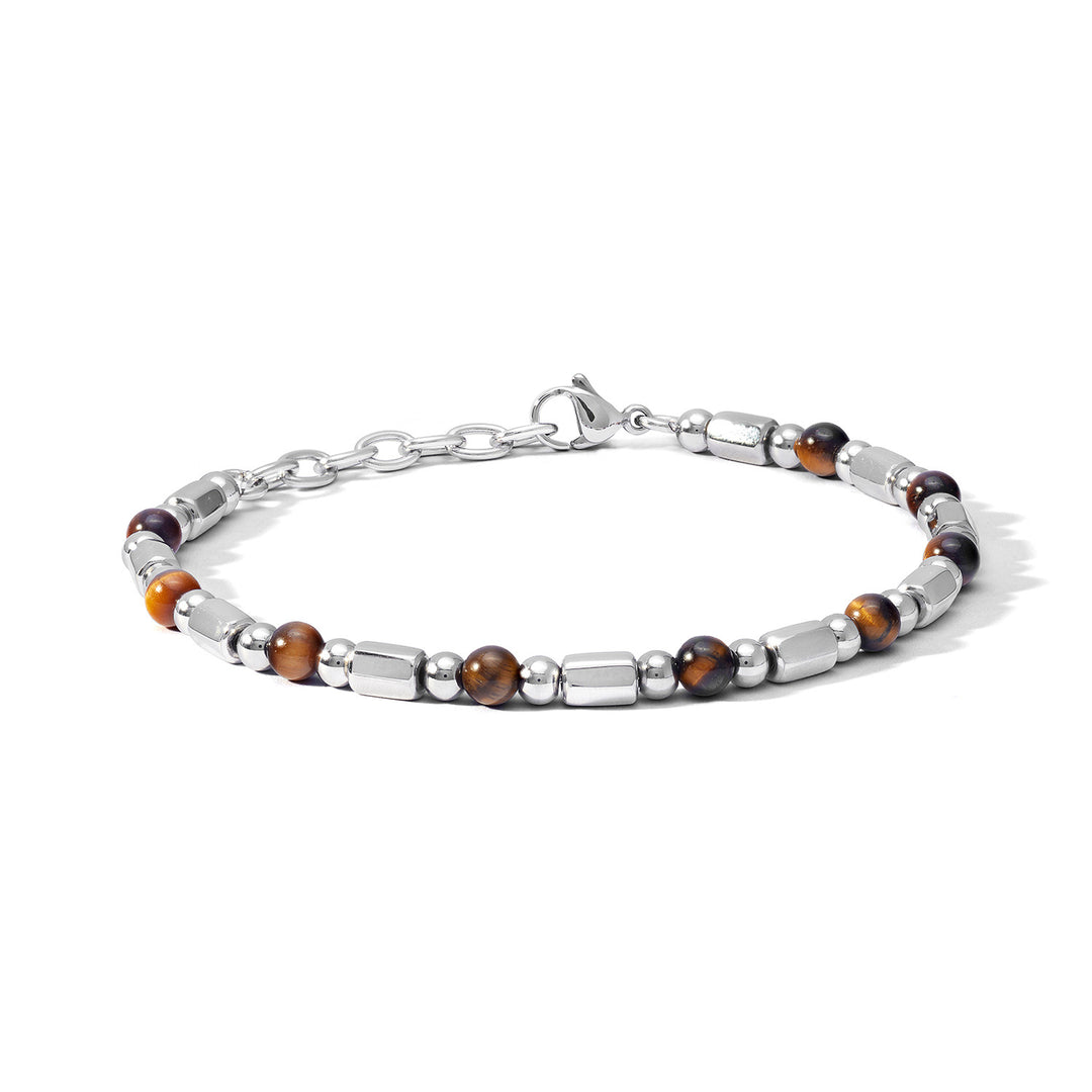 Comete Bracciale Acciaio e Occhio di Tigre UBR1194