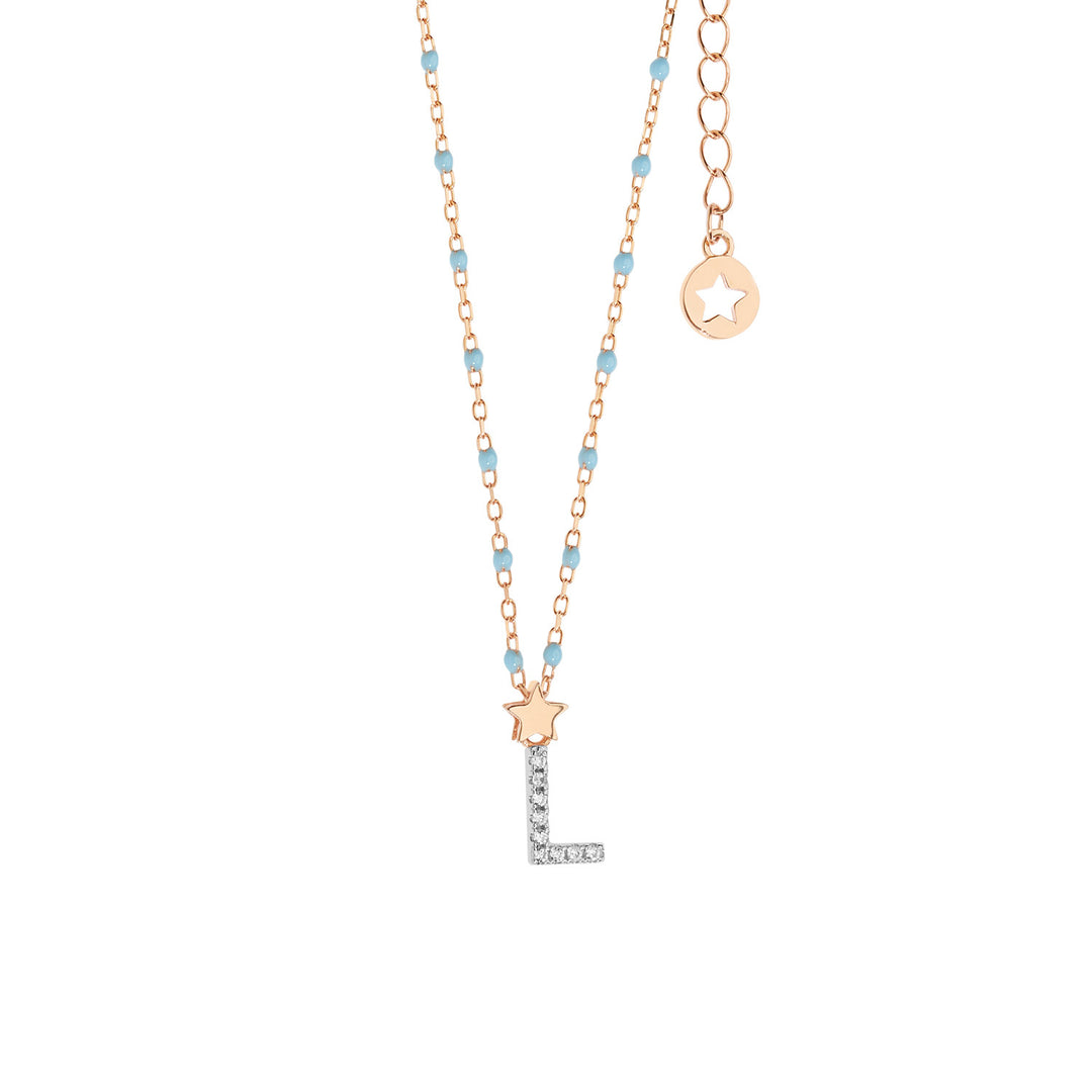 Comete Girocollo in Argento Lettera L GLA184