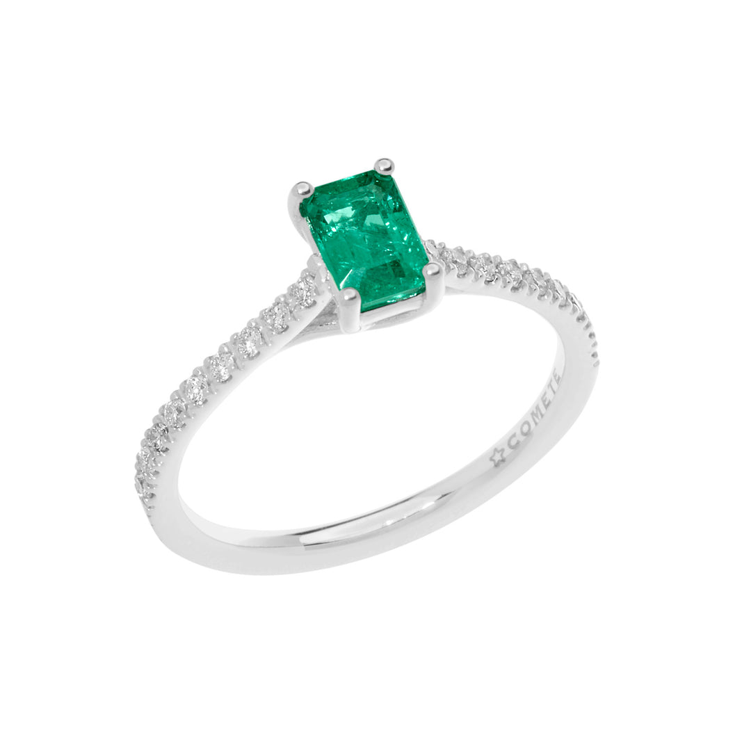 Comete Anello in Oro Diamanti e Smeraldo ANB2567