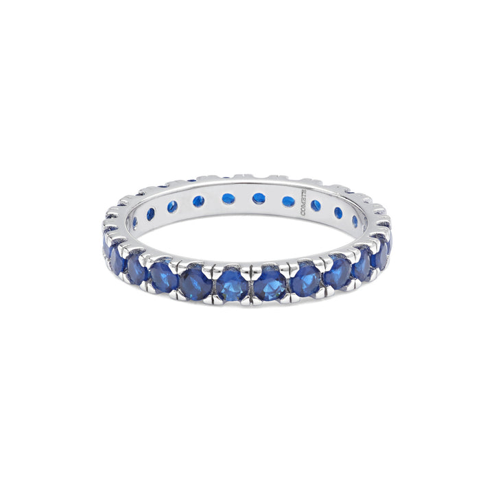Comete Anello in Argento e zirconi blu UAN124L