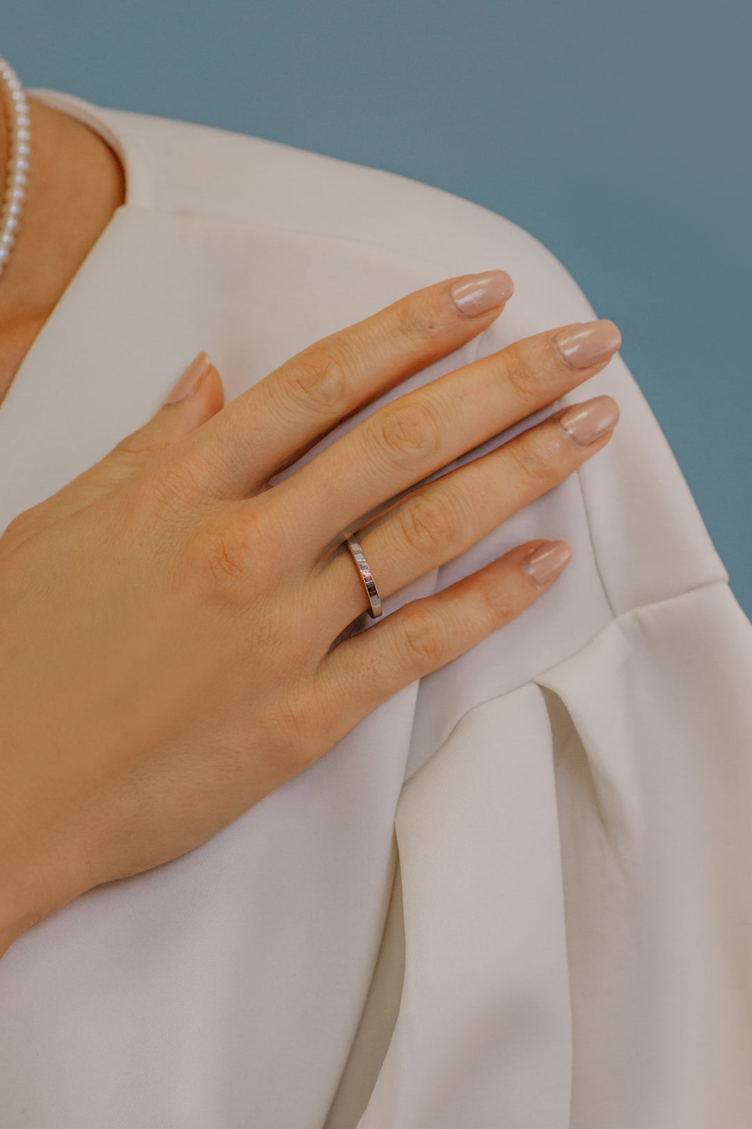 Comete Fedina in Argento Cuore Rosa Uomo ANG106M22