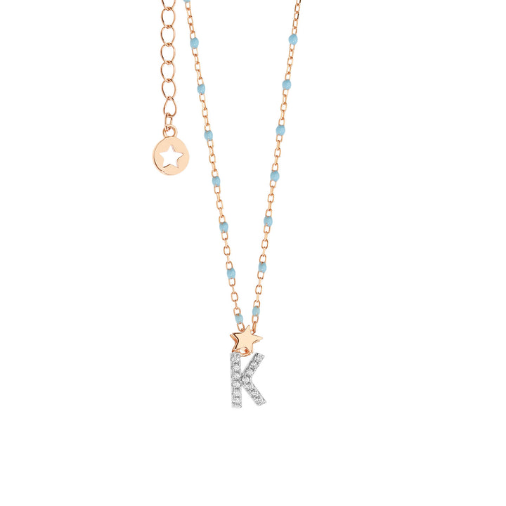 Comete Girocollo in Argento Lettera K GLA183
