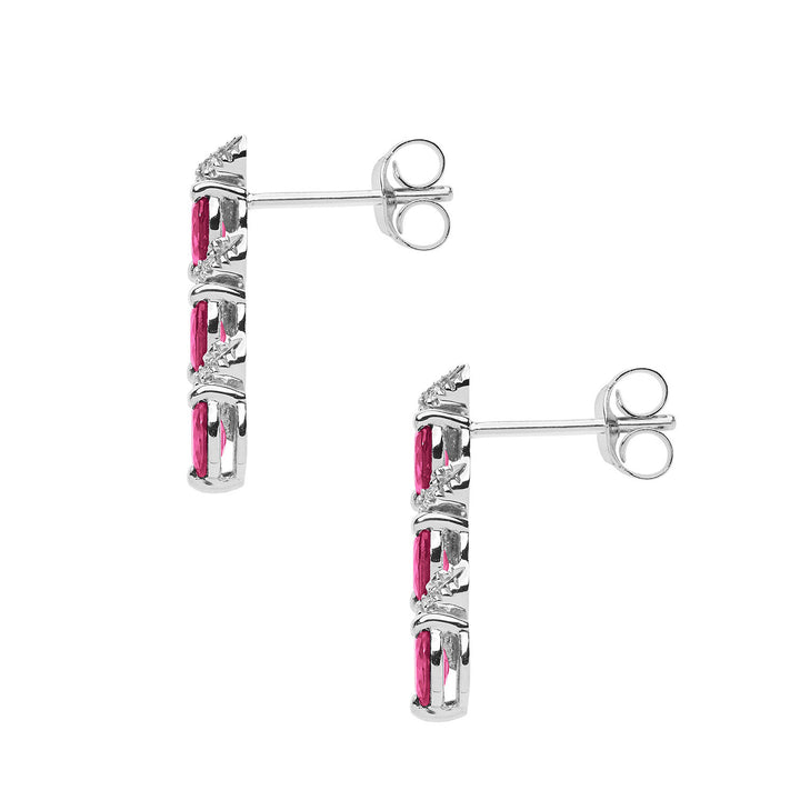 Comete Orecchini Trilogy con Rubini e Diamanti ORB1089