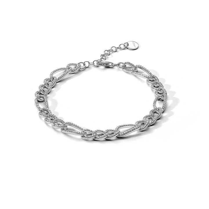Comete Bracciale in Argento 925‰ rodiato, zirconi bianchi UBR1290