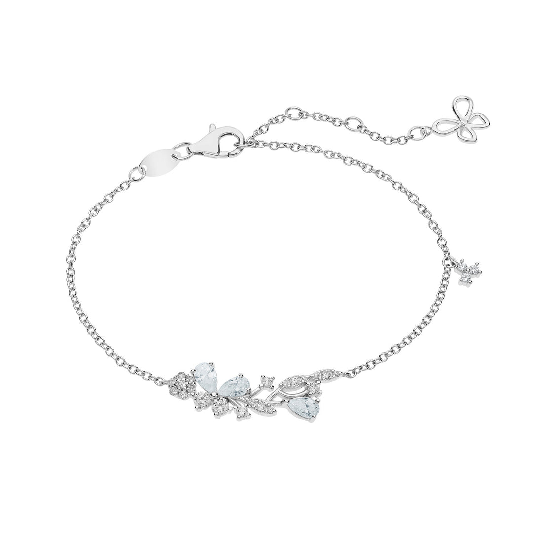 Comete Bracciale in Argento con Farfalla di Zirconi BRA166