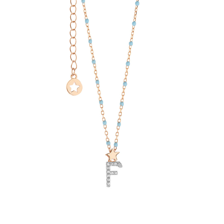 Comete Girocollo in Argento Lettera F GLA178