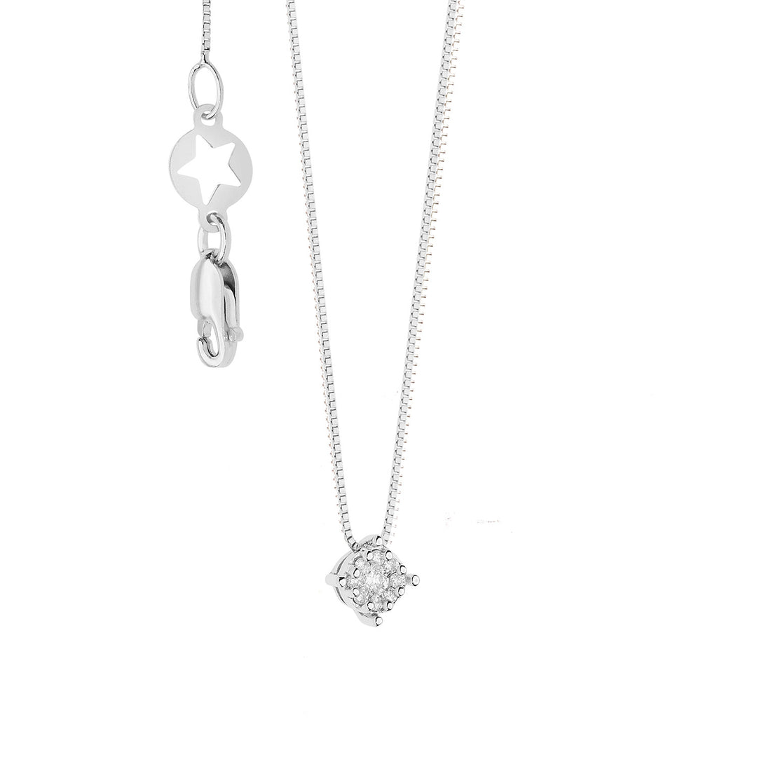 Comete Collana in Oro, Rose di Diamanti GLB1609